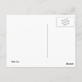 Red Fox Briefkaart (Achterkant)