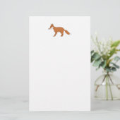 Red Fox. Briefpapier (Staand voorkant)