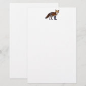 Red Fox Briefpapier (Voorkant / Achterkant)
