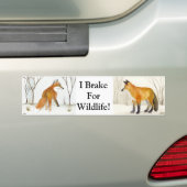 Red Fox Bumpersticker (Op auto)