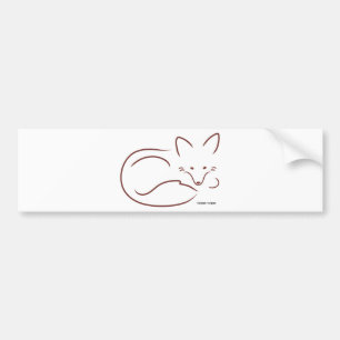 Red Fox Bumpersticker
