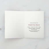 Red Fox Burlap Baby shower Invitation (Binnen)