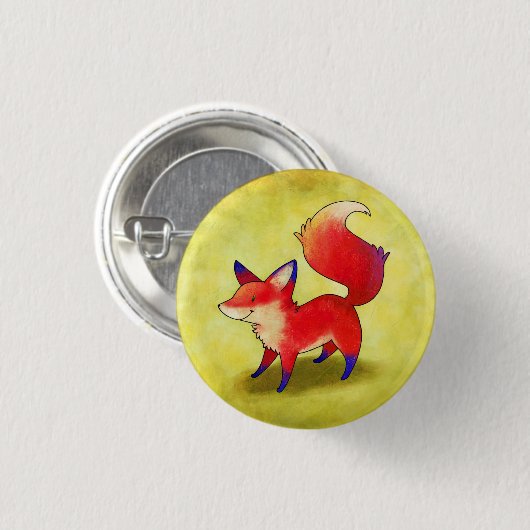 Red Fox Button (Voorkant /achterkant)