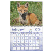 Red Fox Calendar door Angel Cher Kalender (Feb 2026)