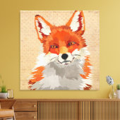 Red Fox Canvas (Insitu (Woonkamer))