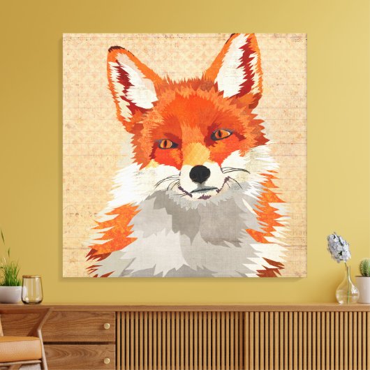 Red Fox Canvas (Insitu (Woonkamer))