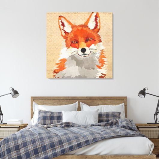 Red Fox Canvas (Insitu (Slaapkamer))