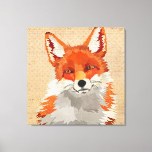 Red Fox Canvas Afdruk