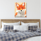 Red Fox Canvas Afdruk (Insitu (Slaapkamer))