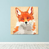 Red Fox Canvas Afdruk (Insitu (Houten vloer))