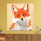 Red Fox Canvas Afdruk (Insitu (Woonkamer))