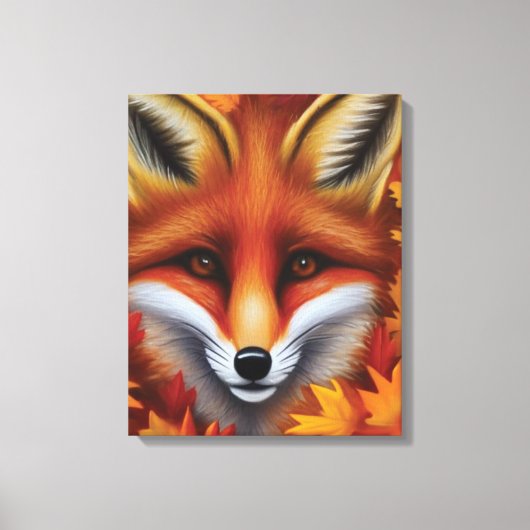 Red Fox Canvas Print (Voorkant)