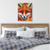 Red Fox Canvas Print (Insitu (Slaapkamer))