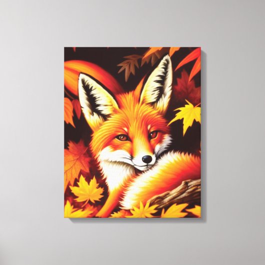 Red Fox Canvas Print (Voorkant)