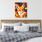 Red Fox Canvas Print (Insitu (Slaapkamer))
