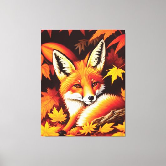 Red Fox Canvas Print (Voorkant)