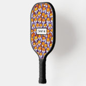 Red fox cartoon doodle aangepaste naam schattige d pickleball paddle (Links)