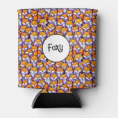 Red fox cartoon woodland grappige foxy pun humor blikjeskoeler (Voorkant)