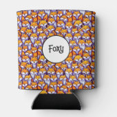 Red fox cartoon woodland grappige foxy pun humor blikjeskoeler (Achterkant)