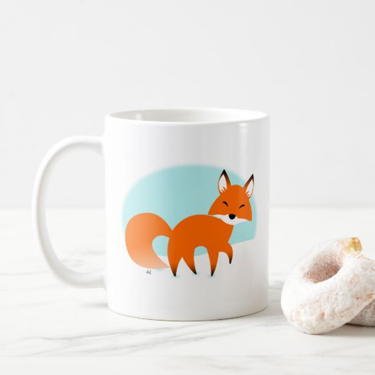 Red Fox Coffee Mok (Met donut)