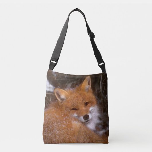 "Red Fox" Cross Body Bag Crossbody Tas (Voorkant)