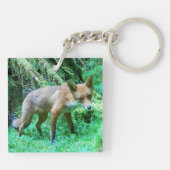 Red Fox Cub Sleutelhanger (Achterkant)