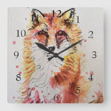 Red Fox Cute Art Whimsical Woodland Animal