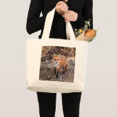 Red Fox dichtbij en persoonlijk Grote Tote Bag (Voorkant (product))