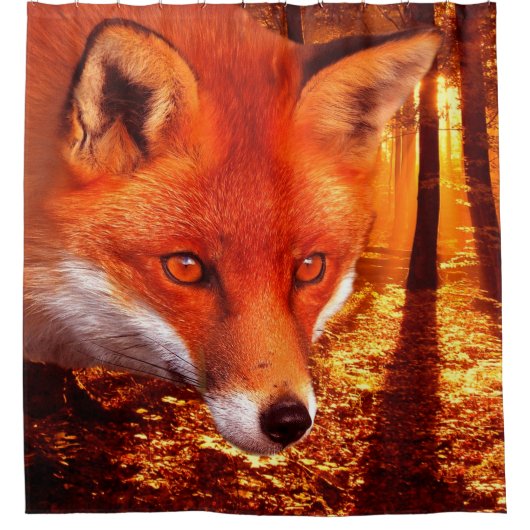 Red Fox Douchegordijn (Voorkant)