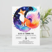 Red Fox Dreams Verjaardag Kaart (Staand voorkant)