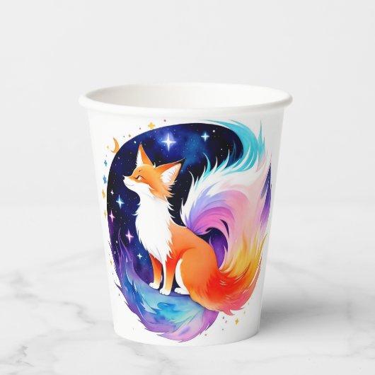 Red Fox Dreams Verjaardag Papieren Bekers (Voorkant)