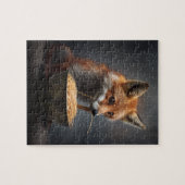Red Fox Eating Spaghetti Legpuzzel (Horizontaal)
