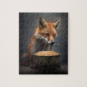 Red Fox Eating Spaghetti Legpuzzel