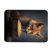 Red Fox Eating Spaghetti Magneet (Horizontaal)