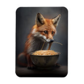 Red Fox Eating Spaghetti Magneet (Verticaal)