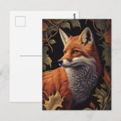Red Fox | Elegant Wildlife Animal Portret Briefkaart (Voorkant / Achterkant)
