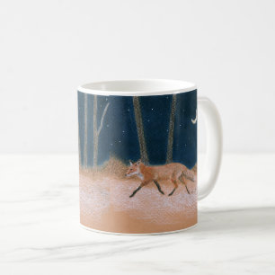 Red Fox en Crescent Moon Koffiemok