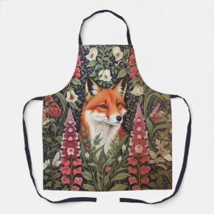 Red Fox en Foxhandschoenen William Morris Geïnspir Schort