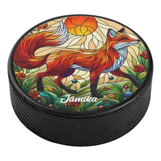 Red Fox en Sun Hockey Puck (3/4)