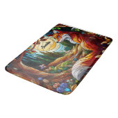 Red Fox en zon en bos Badmat (Gekanteld)