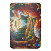 Red Fox en zon en bos Badmat (Voorkant Verticaal)