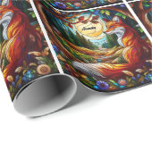 Red Fox en zon en bos Cadeaupapier (Rol Hoek)