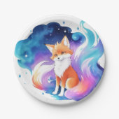 Red Fox Enchantment Verjaardag Papieren Bordje (Voorkant)