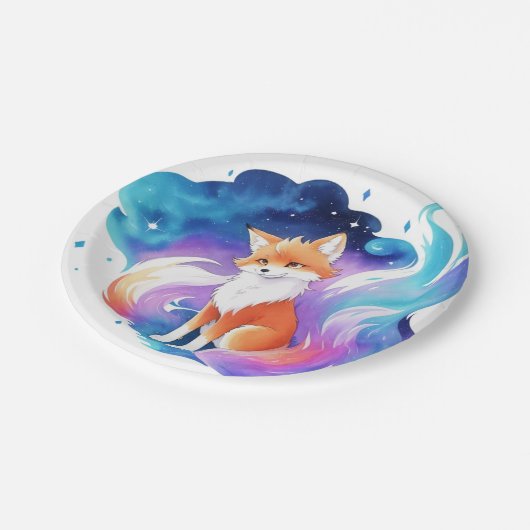 Red Fox Enchantment Verjaardag Papieren Bordje (Gekanteld)