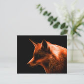 Red Fox Face Briefkaart (Staand voorkant)