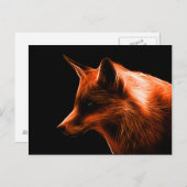Red Fox Face Briefkaart (Voorkant / Achterkant)