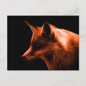 Red Fox Face Briefkaart (Voorkant)