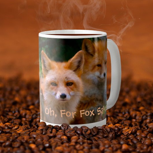 Red Fox Family Natuur Lover Custom Text Koffiemok