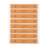 Red Fox, Fancy Fox Art Wrap Rond Adresetiketten Omwikkelbaar Adreslabel (Vel)