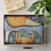 Red Fox Floral Natuur Art Tissuepapier (Geschenk)